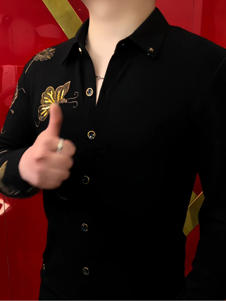 Gold Butterfly Shirt
