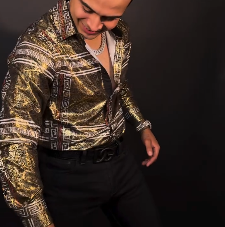 Gold shirt