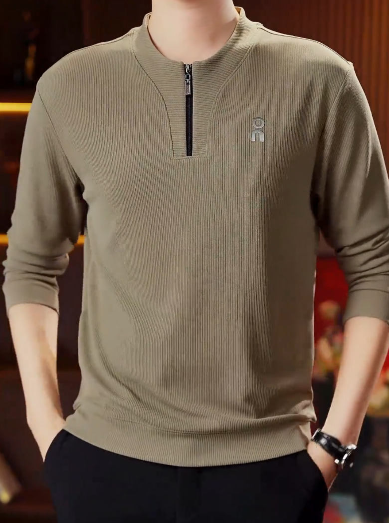 Letter Print Khaki Base Layer