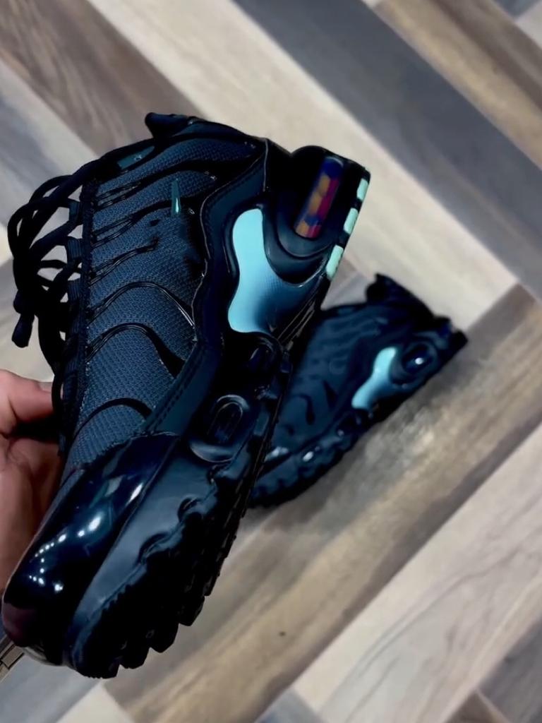 Lake Blue & Black Running Shoes