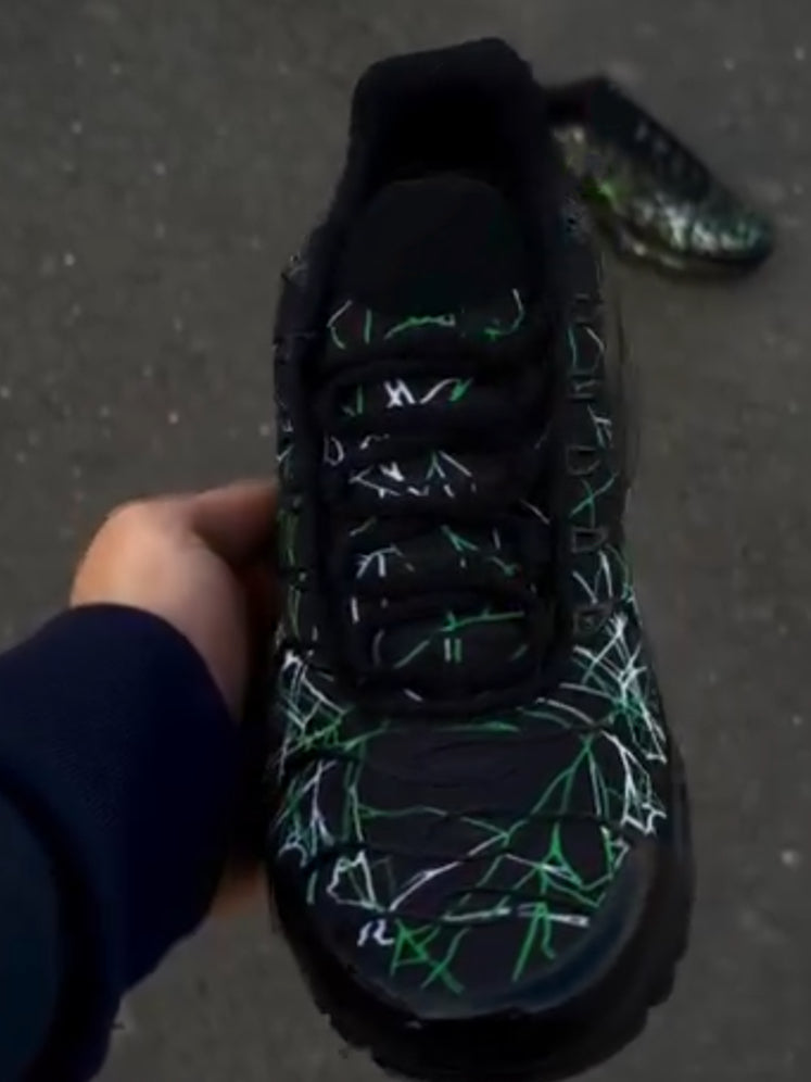 Black Suede Trail Sneakers