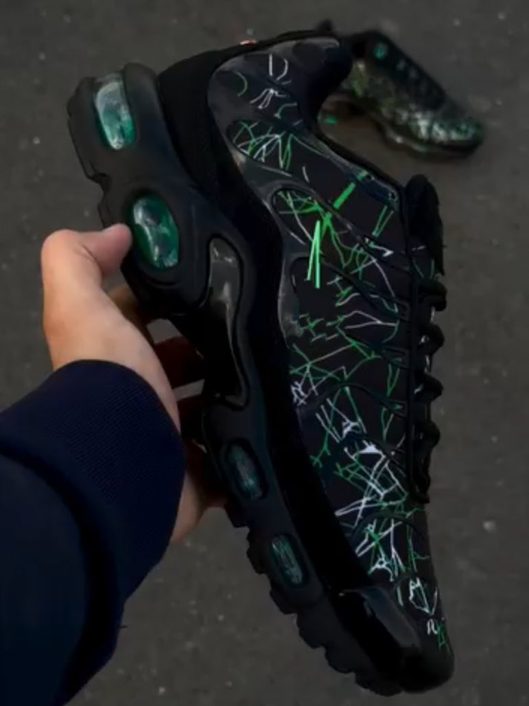 Black Suede Trail Sneakers