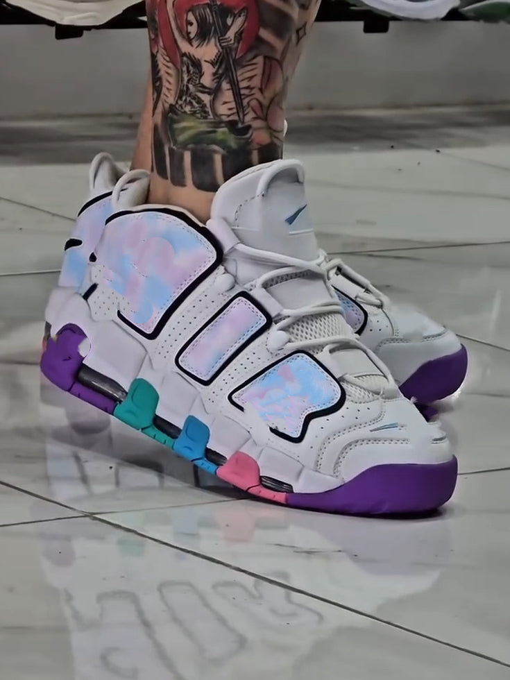Pixel-Cloud Platform Sneakers