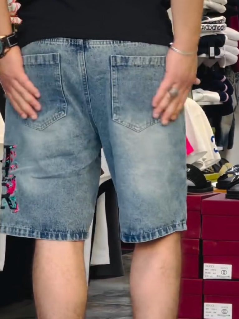 Summer Graffiti Denim Pants