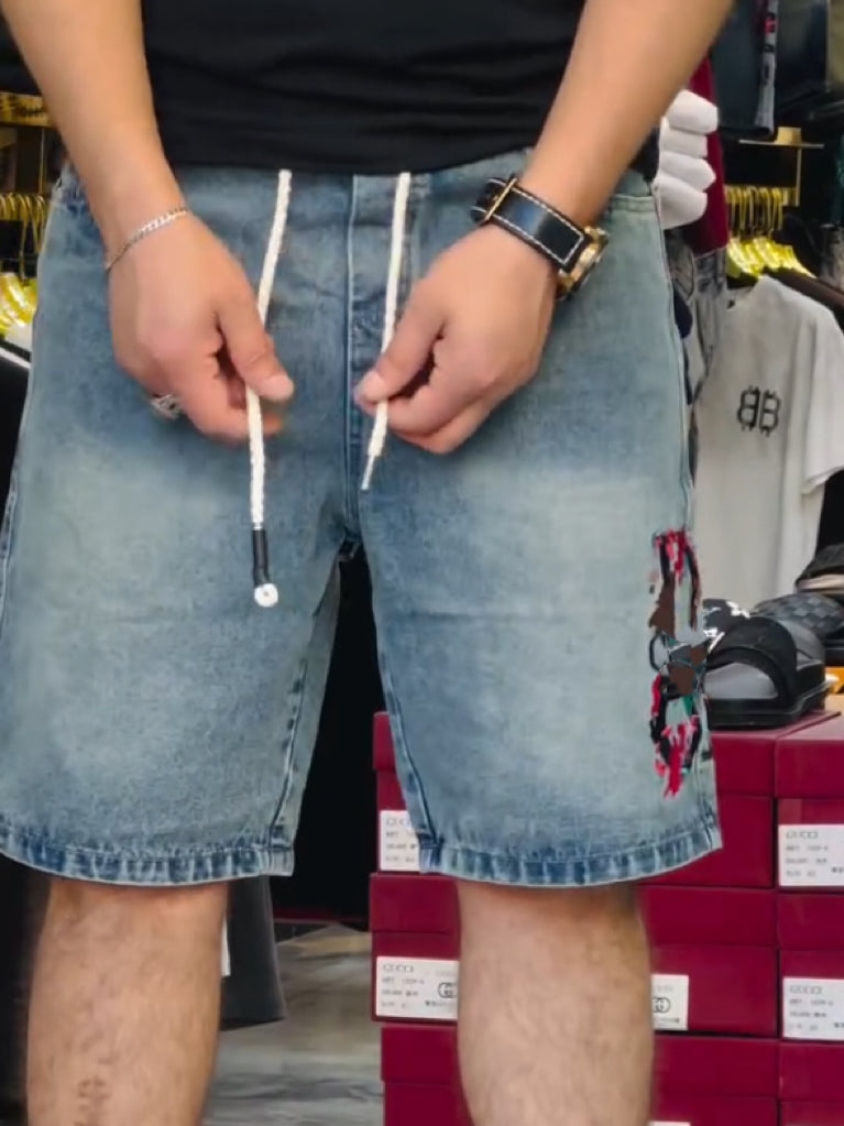 Summer Graffiti Denim Pants