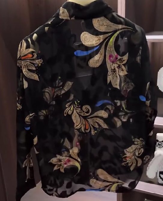 Peacock Tulle Pattern Shirt