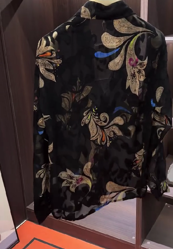 Peacock Tulle Pattern Shirt