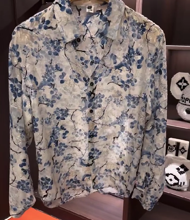 Orchid ink temperament tulle shirt