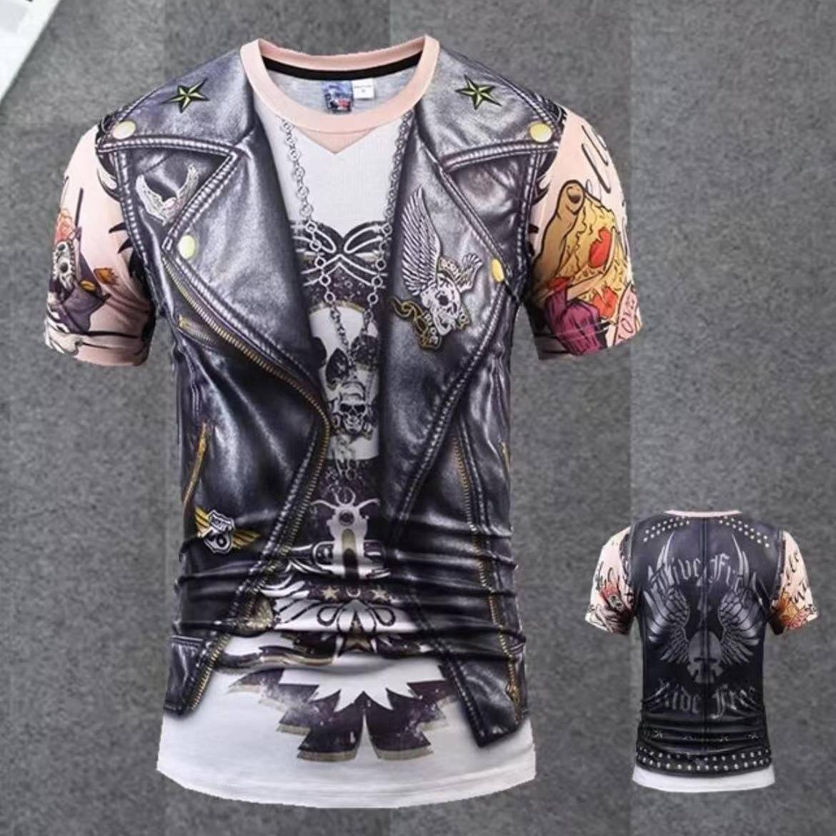 Punk rock short sleeves