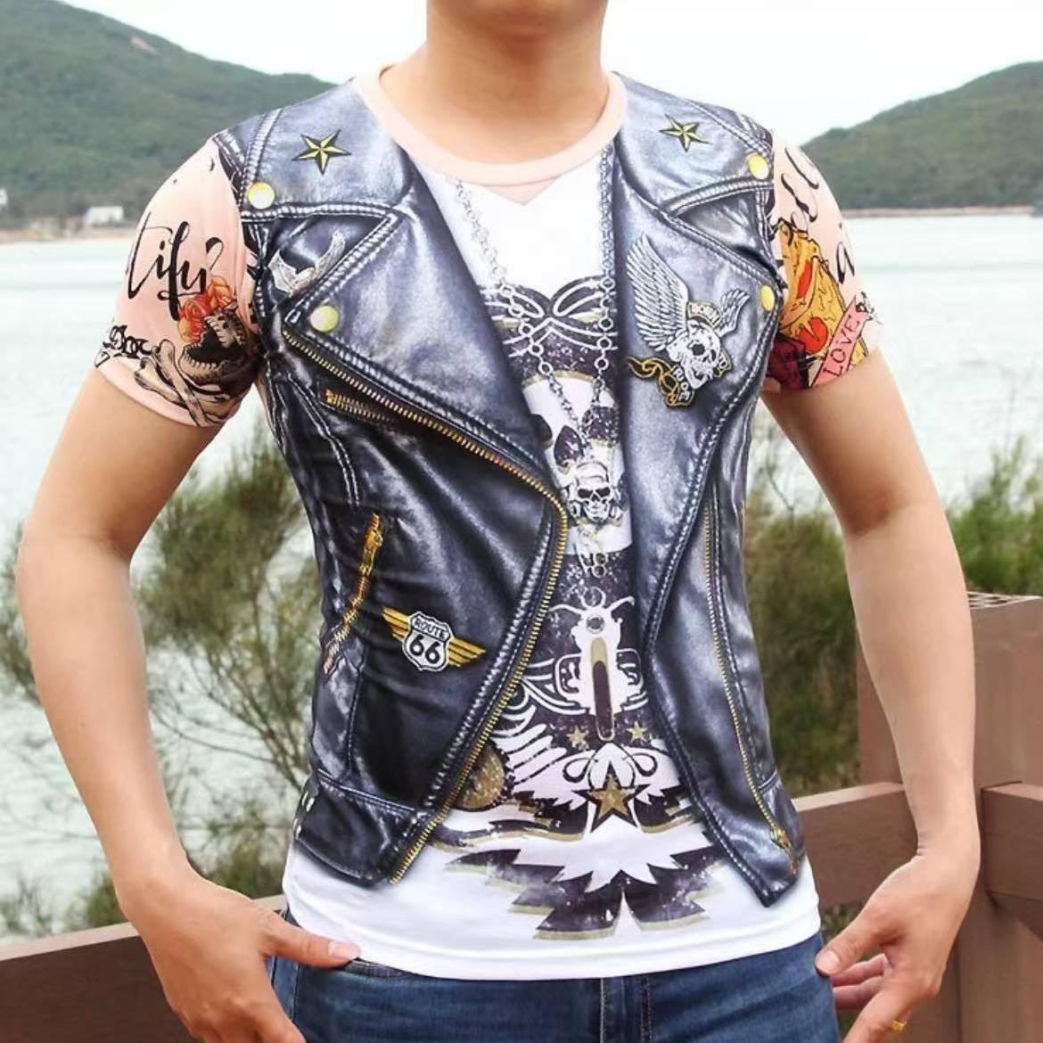 Punk rock short sleeves