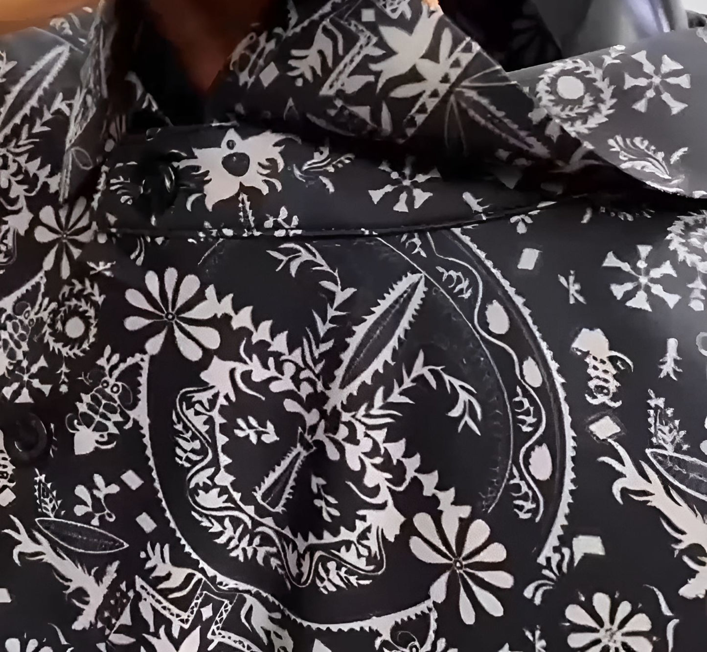 2025 Light luxury quality short-sleeved patterned shirt