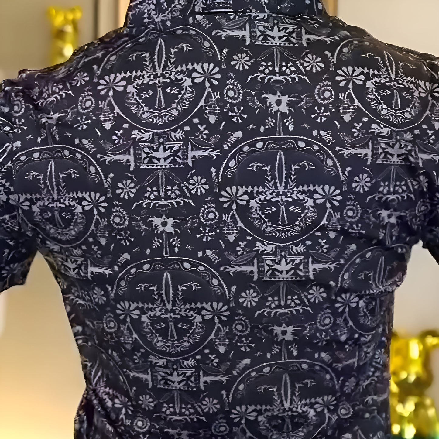 2025 Light luxury quality short-sleeved patterned shirt