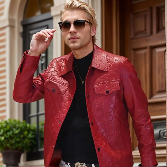 Double C Leather Jacket)