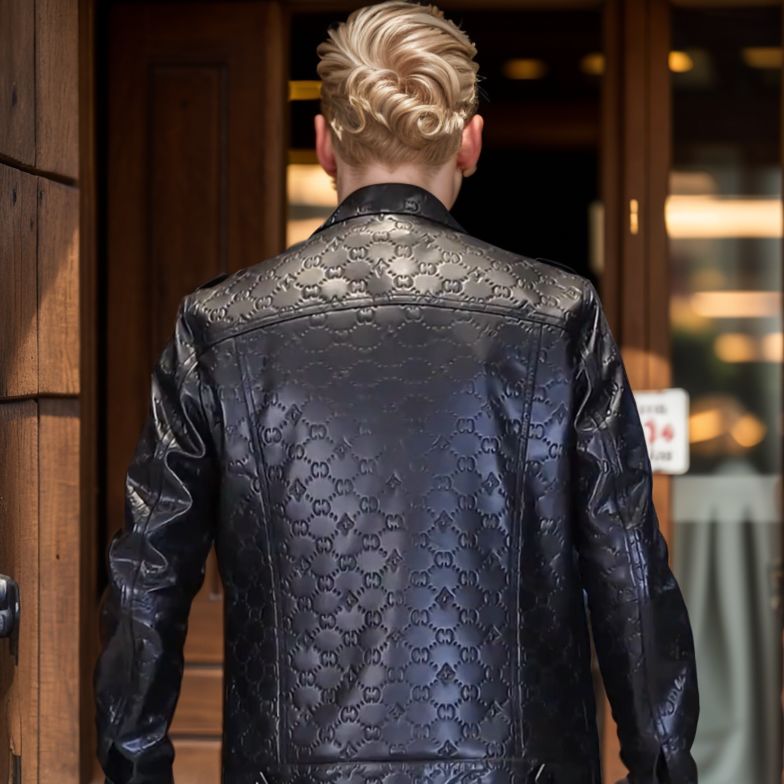 Double C Leather Jacket)