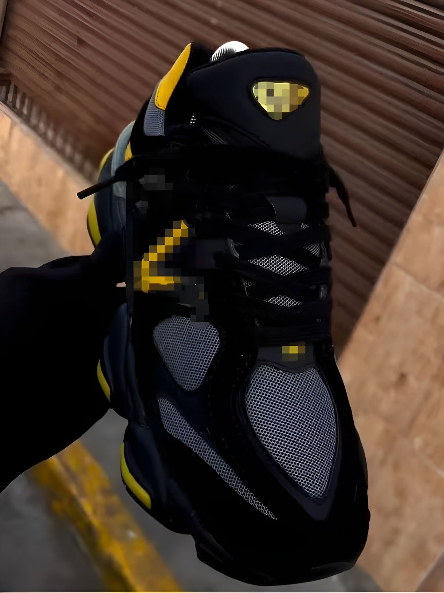 Yellow Black Running Shoes