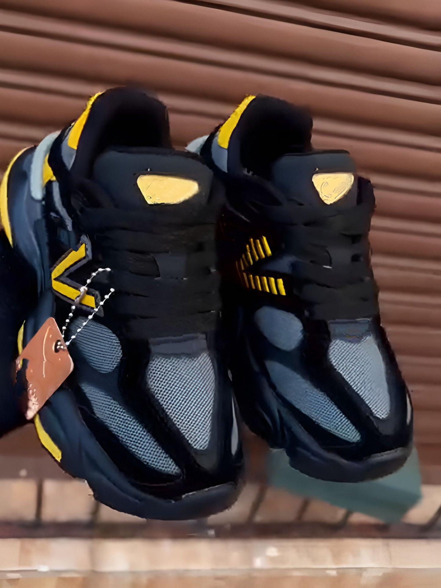 Yellow Black Running Shoes