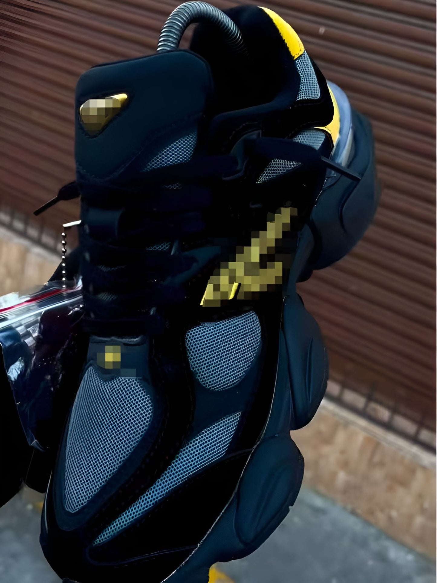 Yellow Black Running Shoes