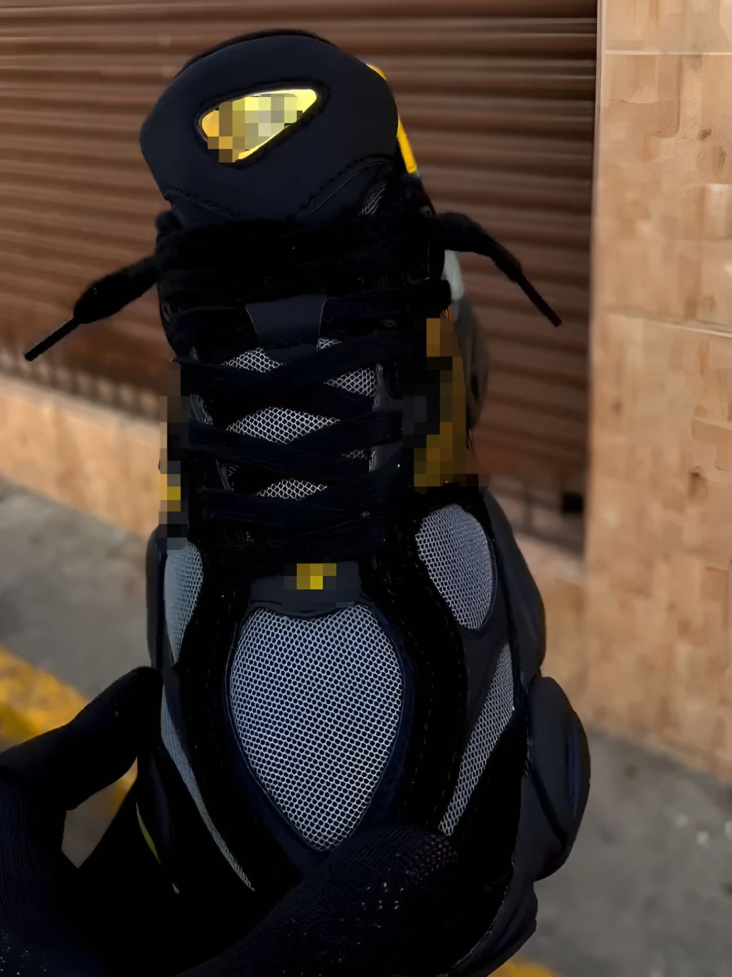 Yellow Black Running Shoes