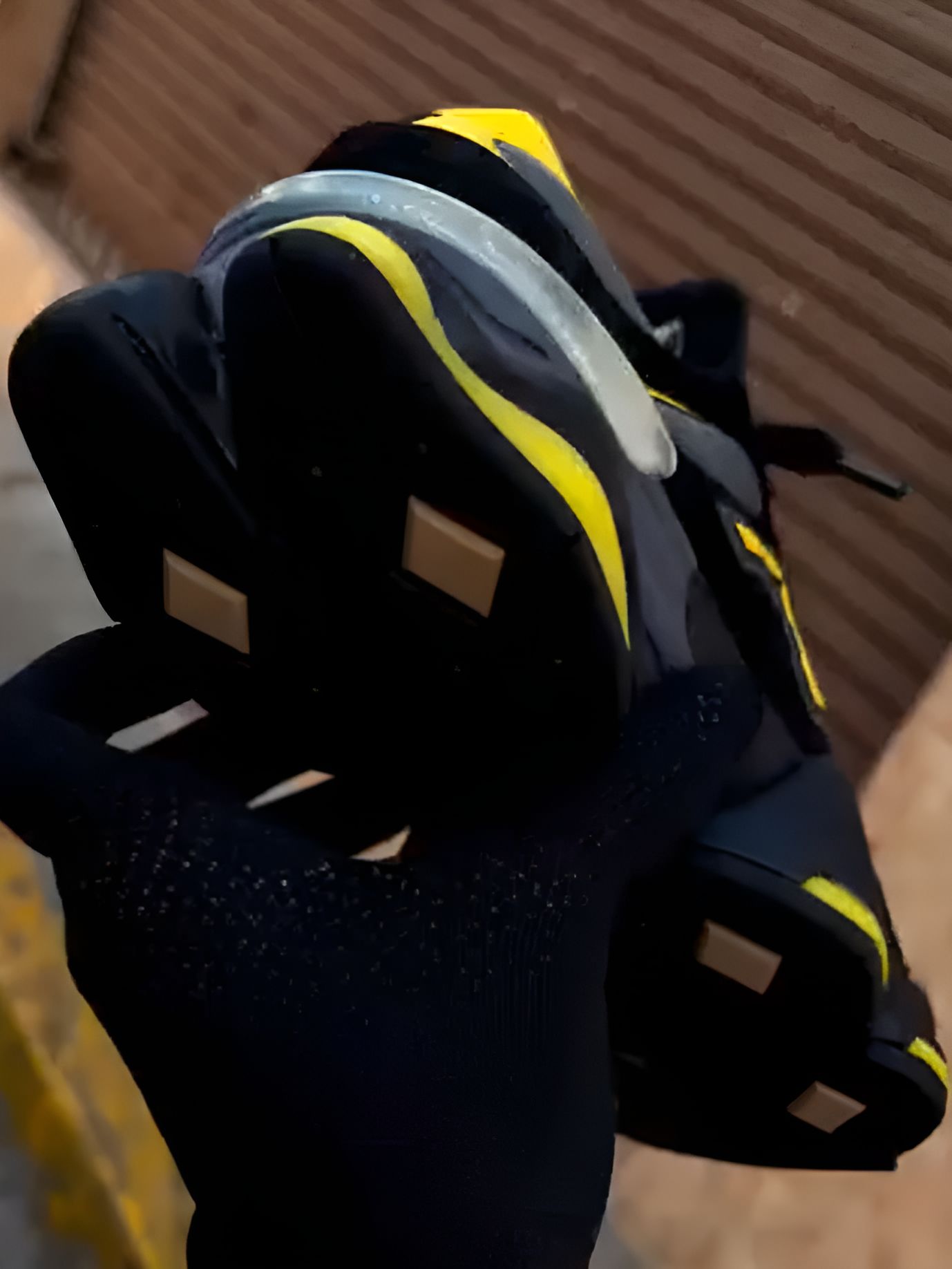 Yellow Black Running Shoes