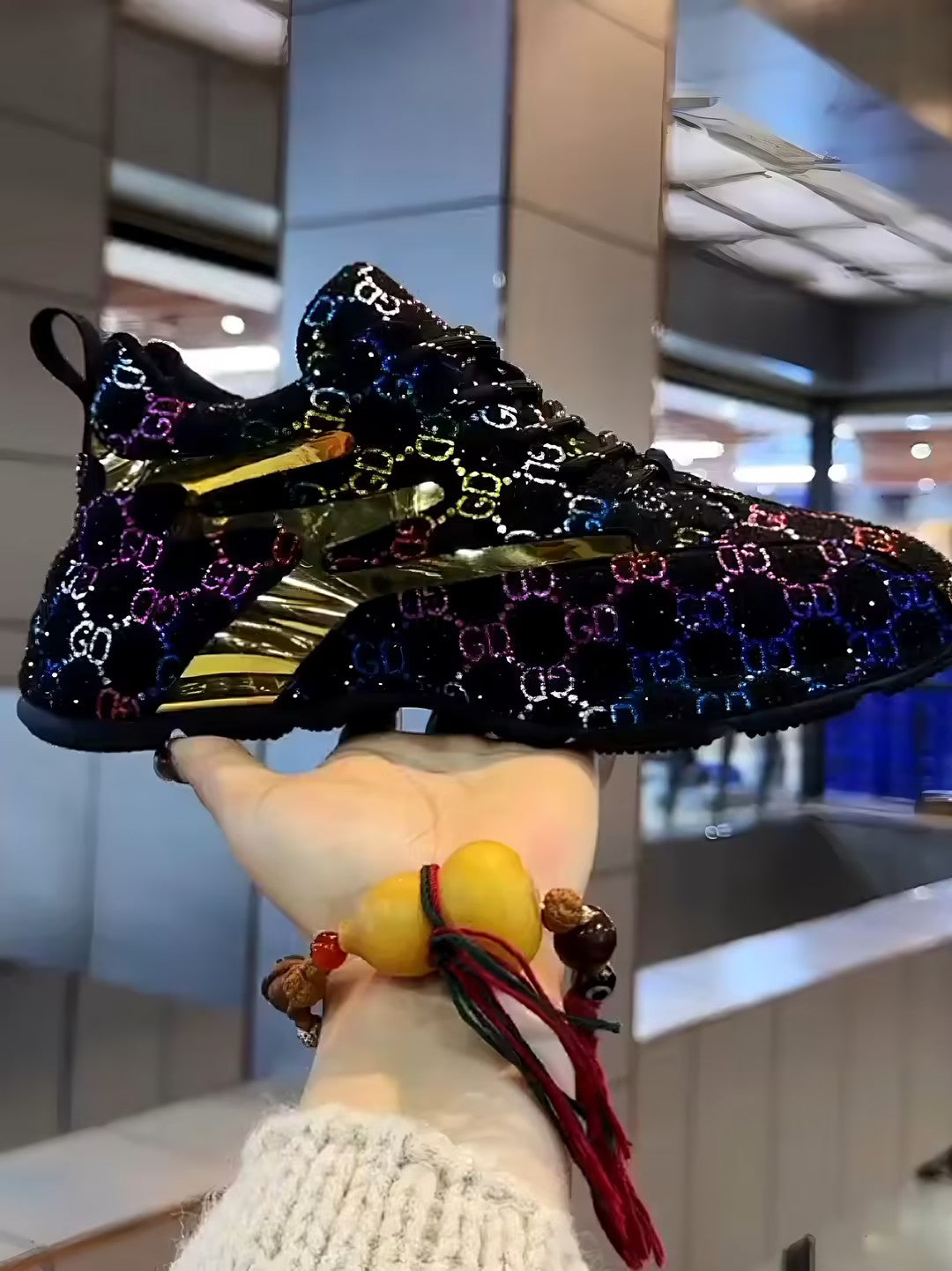 Full Crystal Men’s Sneakers