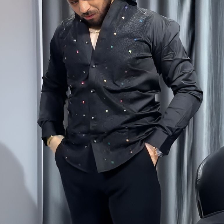 Rainbow Bean Textured Glitter Shirt