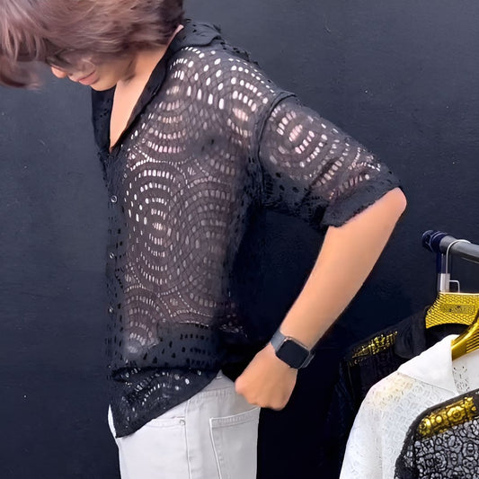 fishnet shirt
