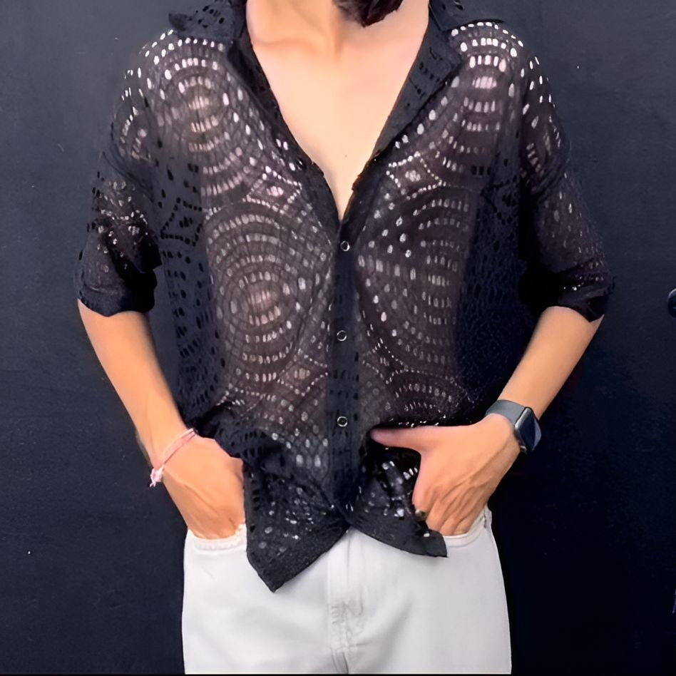 fishnet shirt