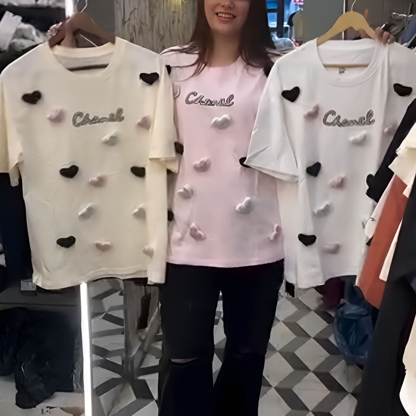 3D Heart T-shirt