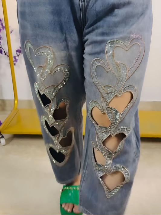 Heart to Heart Cutout Jeans