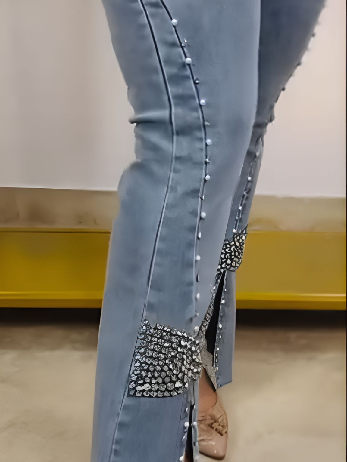 Diamond Slit Jeans