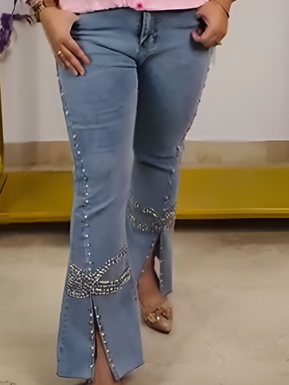 Diamond Slit Jeans