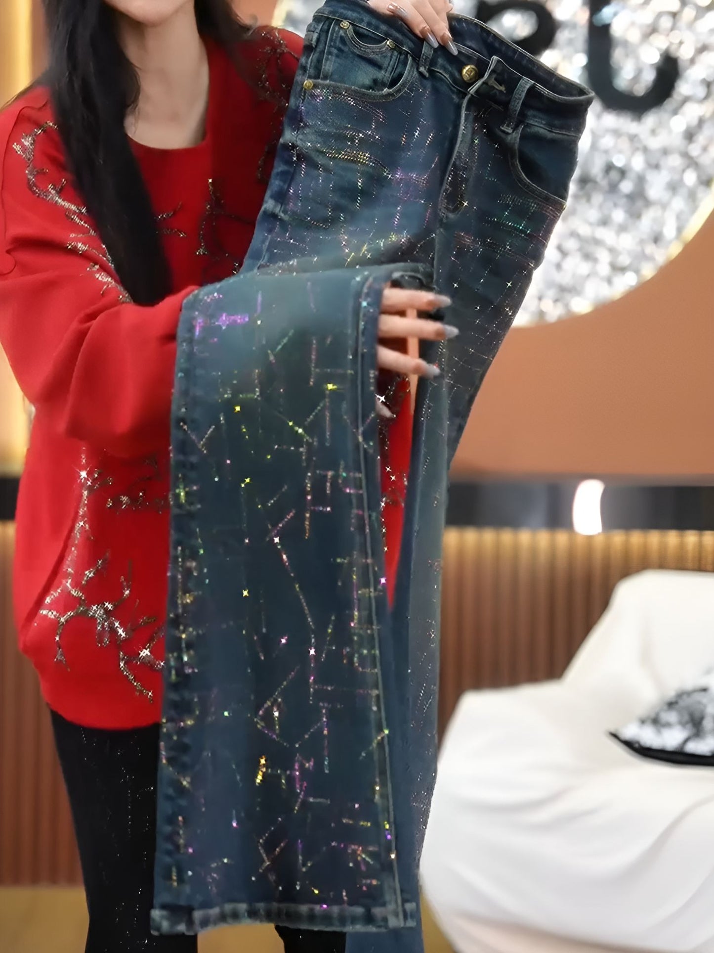Meteor Shower Diamond Jeans
