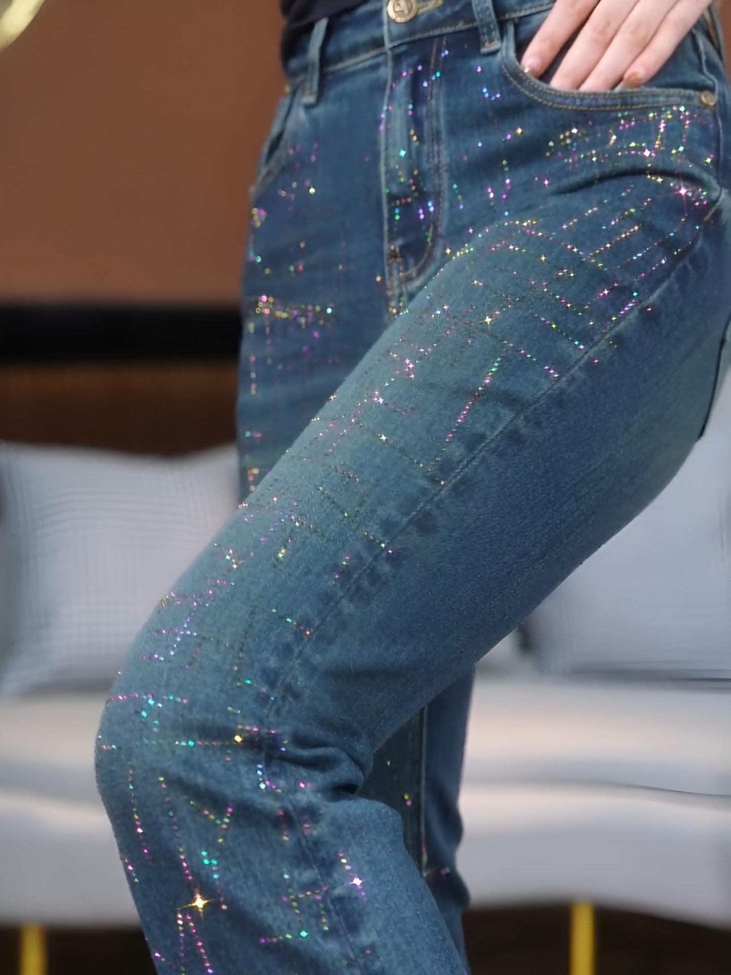 Meteor Shower Diamond Jeans