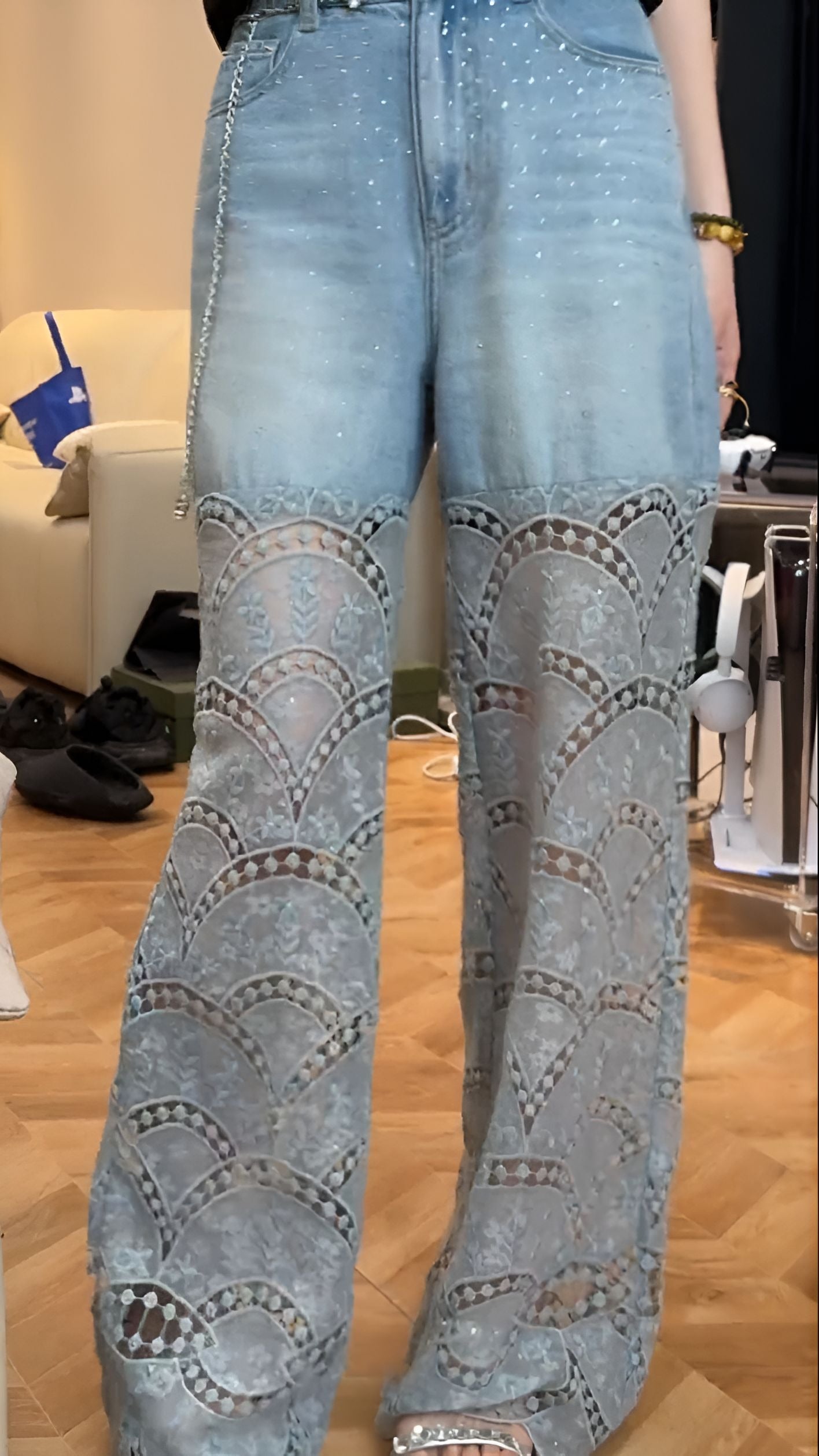 Diamond Lace Jeans