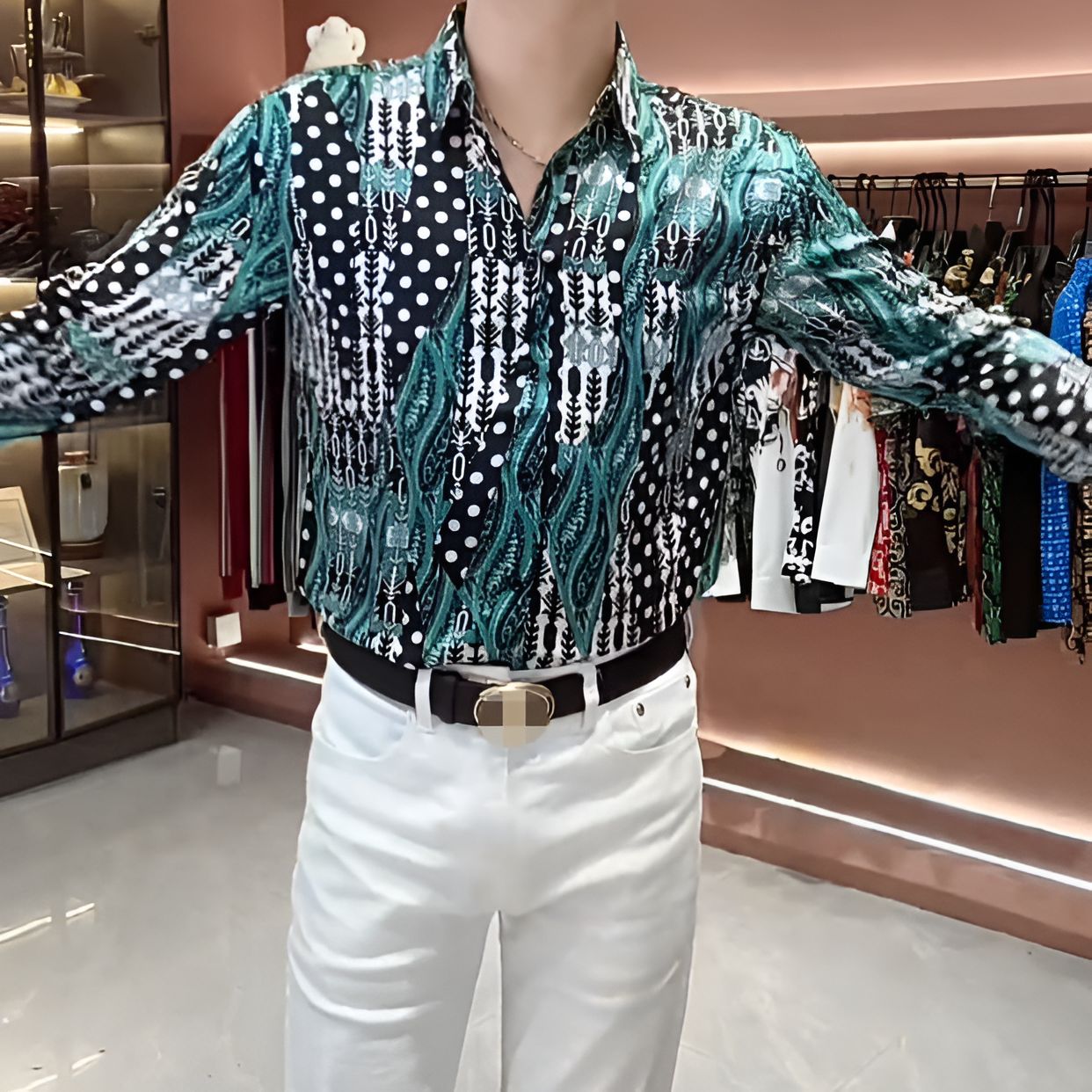 Refreshing blue shirt