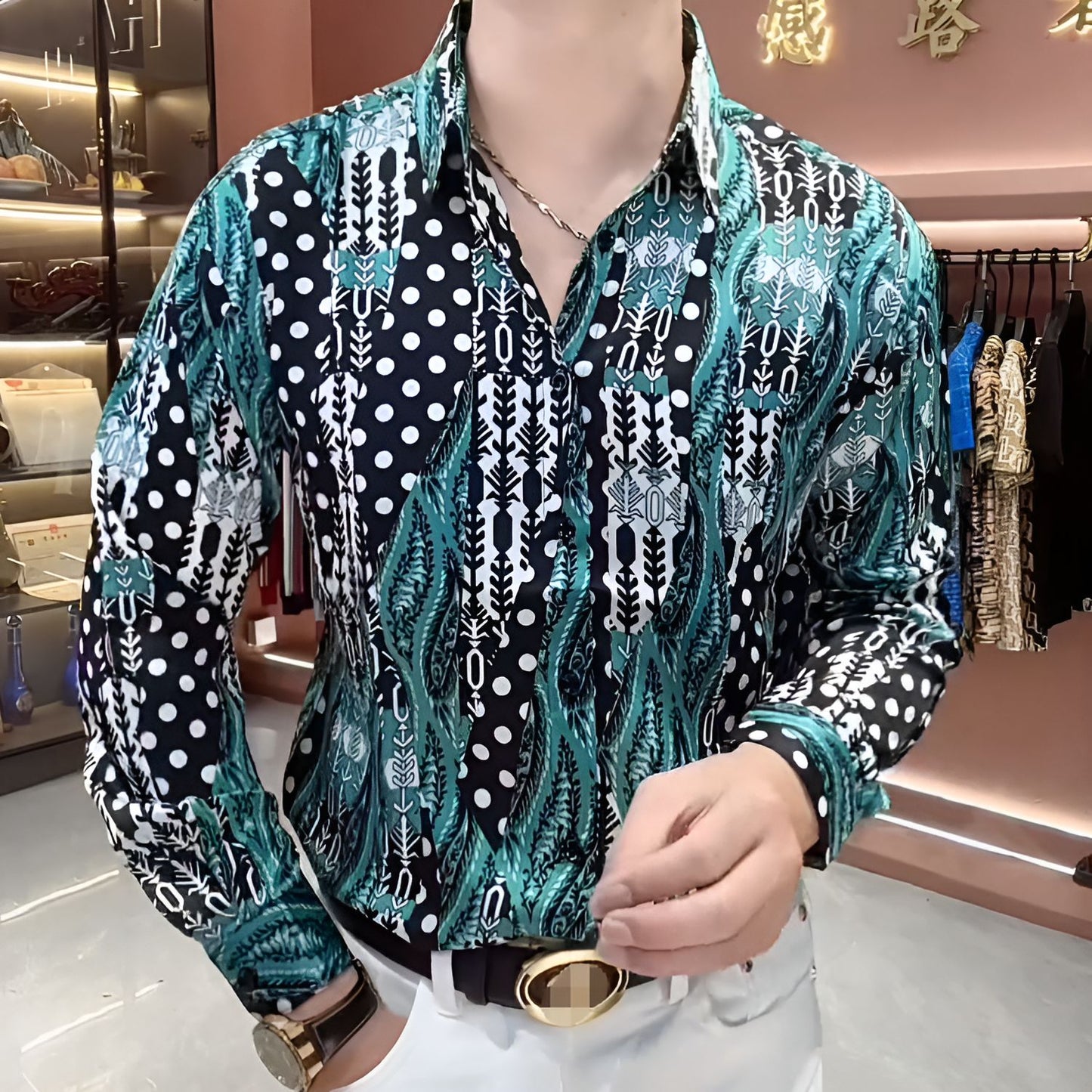 Refreshing blue shirt