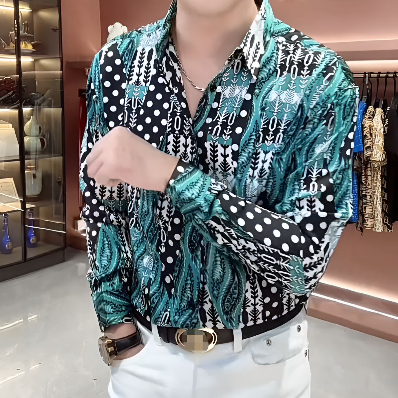 Refreshing blue shirt