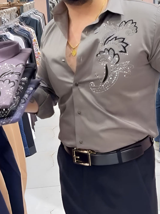 Floral Crystal Shirt
