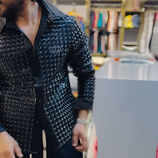 Crown Leather Shirt