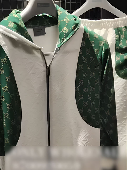 Green & White Sport Jacket
