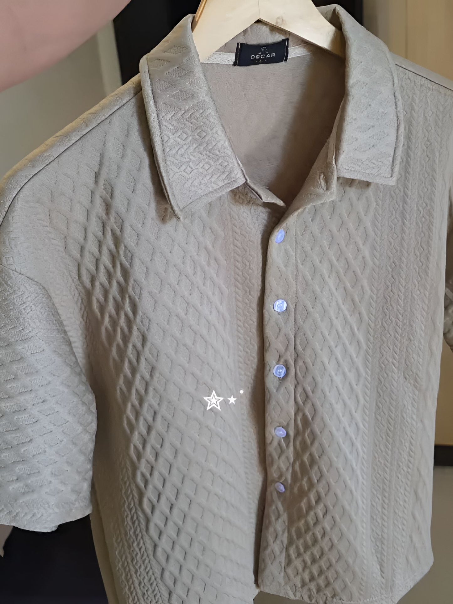 Textured Short-Sleeve Shirt