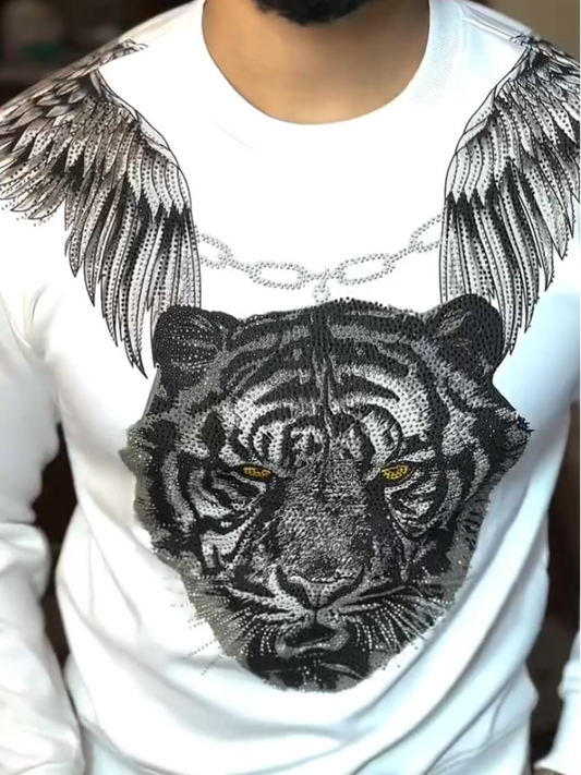 Flying Tiger White Hoodie