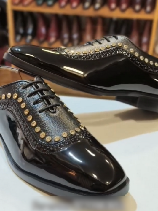 Gold Stud Loafers