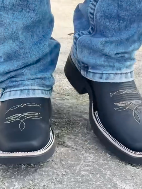 Black Leather Boots