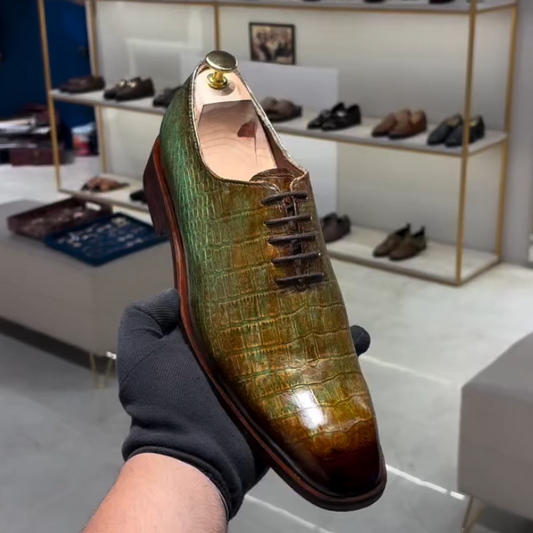 Green Leather Shoes