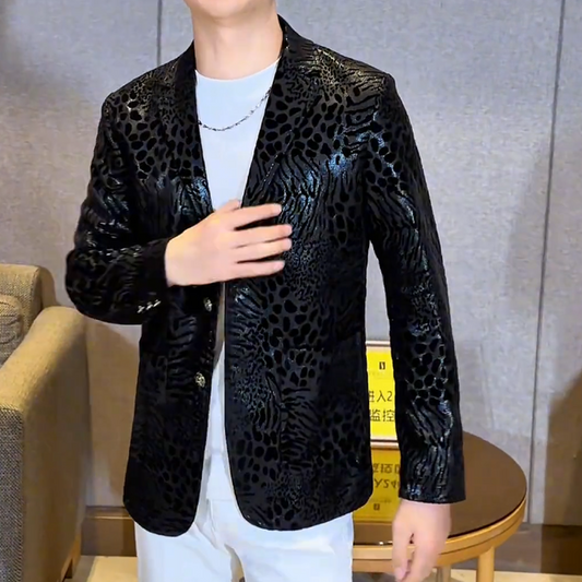 Leopard Blazer