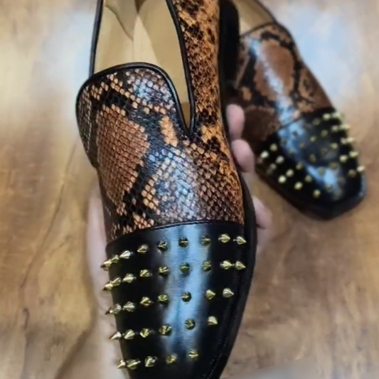 Leopard Leather Shoes