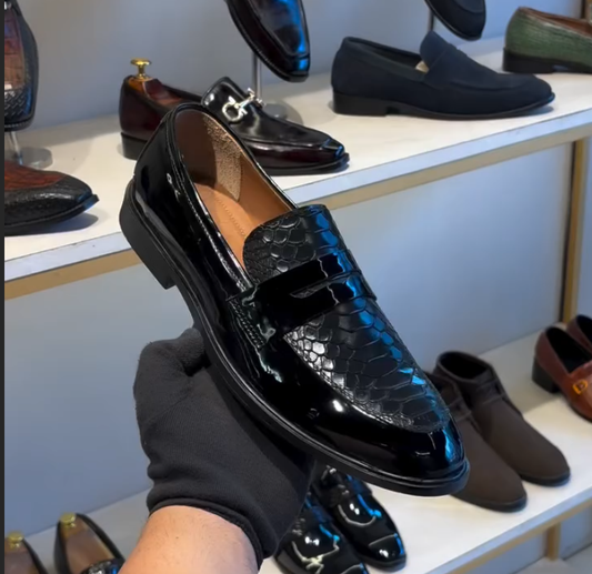 Crocodile Patent Loafer