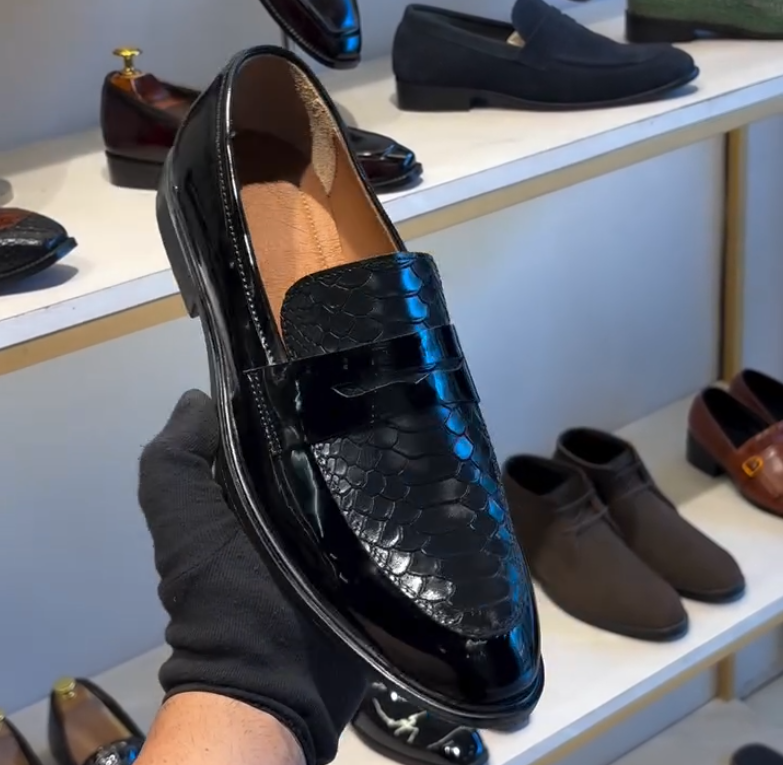 Crocodile Patent Loafer