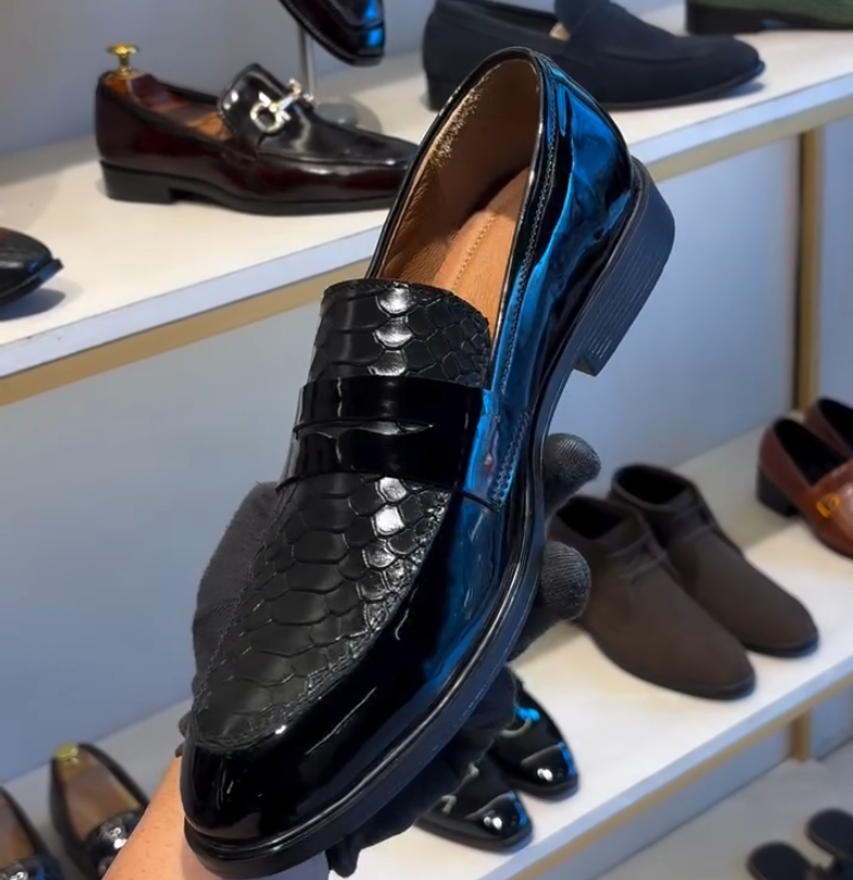 Crocodile Patent Loafer
